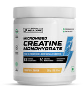 Wellcore Micronised Creatine Monohydrate - Tropical Tango (307g) for Muscle Strength & Fast Recovery