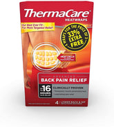 ThermaCare Lower Back Heat Wraps - 4 Count Pack for Targeted Pain Relief