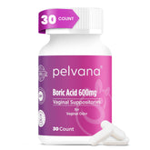 Pelvana Boric Acid Suppositories for Women - 30 Count | Feminine Odor & Freshness Support | Third-Party Lab Verified