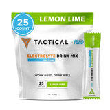 Fluid Tactical - Zero Sugar, Keto Electrolyte Powder - Hydration Packets - Made in USA (Lemon Lime, 25 Count)
