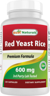 Best Naturals Red Yeast Rice 600mg - 120 Capsules