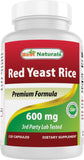 Best Naturals Red Yeast Rice 600mg - 120 Capsules