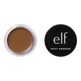 e.l.f. Putty Bronzer - Creamy, Highly Pigmented Bronzer with Argan Oil & Vitamin E | Long-Lasting Glow, 0.35 Oz