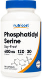 Nutricost Phosphatidylserine 400mg - 120 Capsules | Soy Free, Vegetarian, Non-GMO, Gluten Free | Memory & Stress Support
