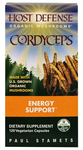 Fungi Perfecti Cordyceps Mushroom Capsules for Natural Energy Support, 120 Veggie Caps
