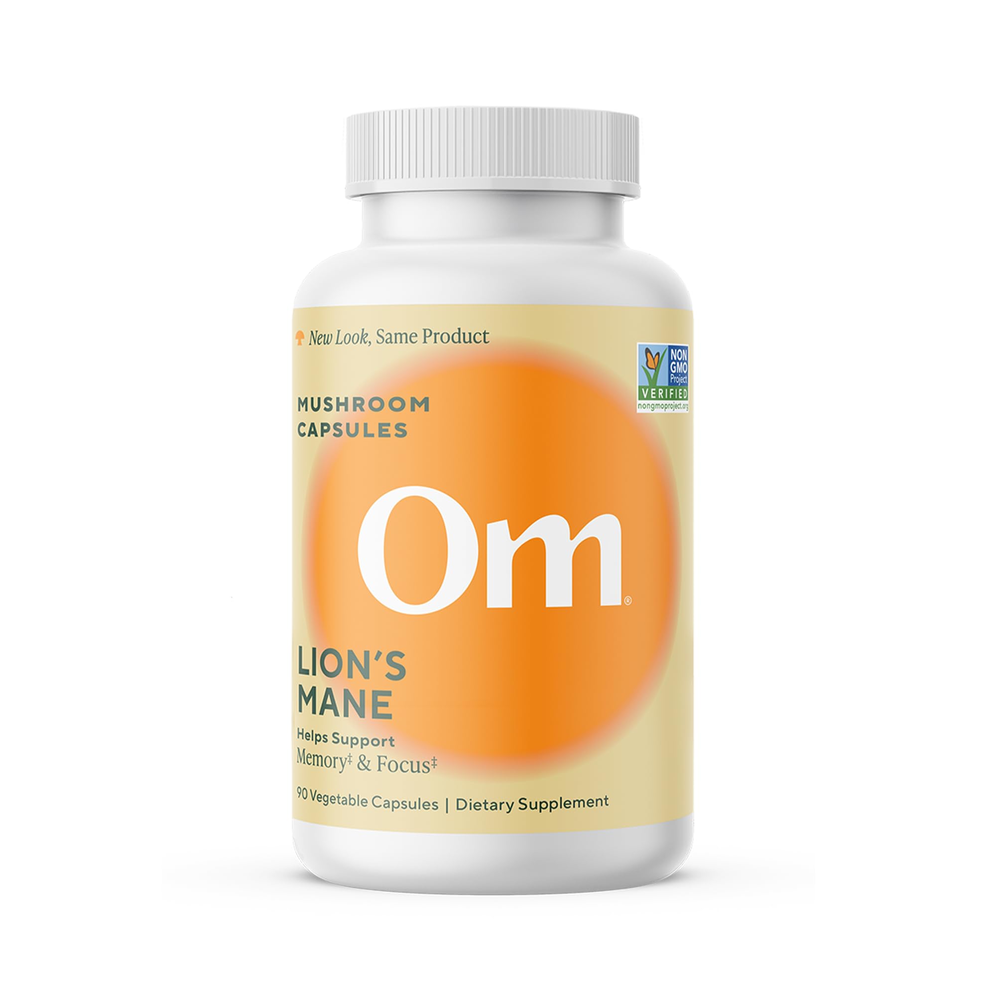Organic Mushroom Nutrition Lion's Mane - 90 Vegetarian Capsules