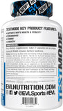 Evlution Nutrition TestMode Complete Testosterone Support for Men | Enhances Vitality, Performance & Strength | 50 Servings, 100 Veggie Capsules