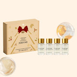 Christmas Advent Perfume Gift Set - 4x10ml Fragrance Collection with Oud, Frankincense, Musk & Rose