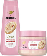 Dove Limited Edition Strawberry Crumb Cake Body Wash & Scrub Duo
