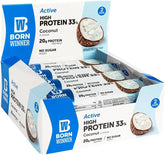 Born Active Coconut Protein Bar, 20g Protein, GF, No Sugar, 12x60g