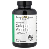 California Gold Nutrition Hydrolyzed Collagen Peptides Type I & III with Vitamin C – 250 Tablets for Joint, Skin, Hair & Nails Support