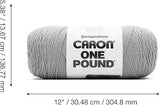 "Caron One Pound Off-White Yarn - 2 Pack (16oz Each) - Worsted Weight Acrylic"