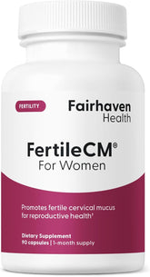 Fairhaven Health FertileCM Cervical Mucus Supplement for Women, 90 Capsules