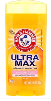 ARM & HAMMER UltraMax Powder Fresh Solid Antiperspirant Deodorant for Women - 2.6oz (73g)