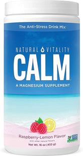 Natural Vitality Calm Magnesium Anti-Stress Drink Mix – Raspberry Lemon Flavor