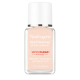 Neutrogena SkinClearing Oil-Free Acne Foundation with Salicylic Acid - Shine Controlling Makeup for Acne-Prone Skin, 20 Natural Ivory, 1 fl. oz