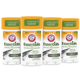 ARM & HAMMER Essentials Charcoal Deodorant 4-Pack - Natural Odor Protection