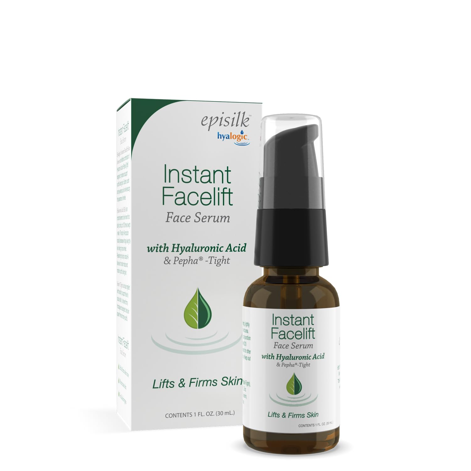Hyalogic Instant Facelift Serum with HA & Pepha Tight - Lifts, Firms & Tightens Skin - 1 Oz