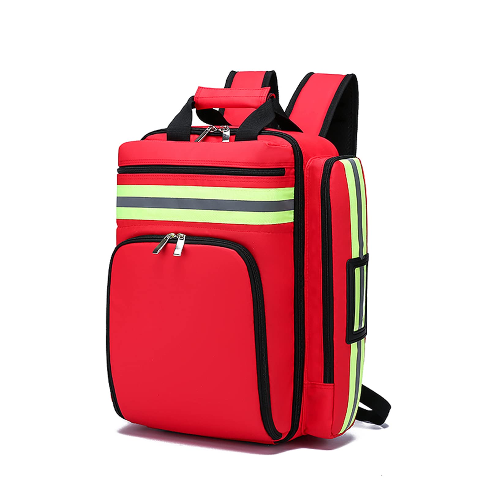 Professional First Aid Bag Empty - Heavy-Duty Haversack with Dividers for Home, Nurse & Community Care