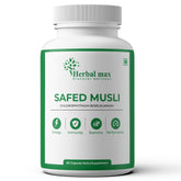 Herbal Max Safed Musli Capsules - Boost Energy, Stamina & Immunity Naturally, 800mg 60 Caps