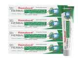 Hamdard 12 Herbs Total Oral Care Toothpaste - Natural Dental Health (100g x 4)