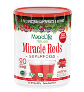 Macrolife Naturals Miracle Reds Superfood Powder - Goji Pomegranate Acai Mangosteen Blend 1.9 lbs (850 g)