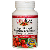 Natural Factors CranRich Super Strength Cranberry Concentrate - 90 Capsules | Urinary Tract & Immune Support