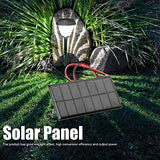 2-Pack Mini DC3.5V 250mA Solar Panel Charger with Cable
