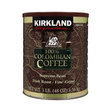 Premium Kirkland Signature Colombian Fine Grind Coffee Beans - 3lb (1.36kg) Bag