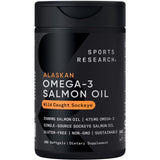 Sports Research Wild Caught Sockeye Alaskan Omega-3 Salmon Oil - 180 Softgels