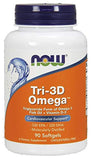 Now Tri-3D Omega 1000mg - 330/220 DHA Softgels - 90 Count