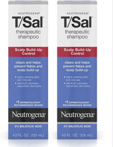 Neutrogena T/Sal Therapeutic Shampoo - Salicylic Acid for Scalp Build-Up Control - 4.5 fl. oz (Pack of 2)