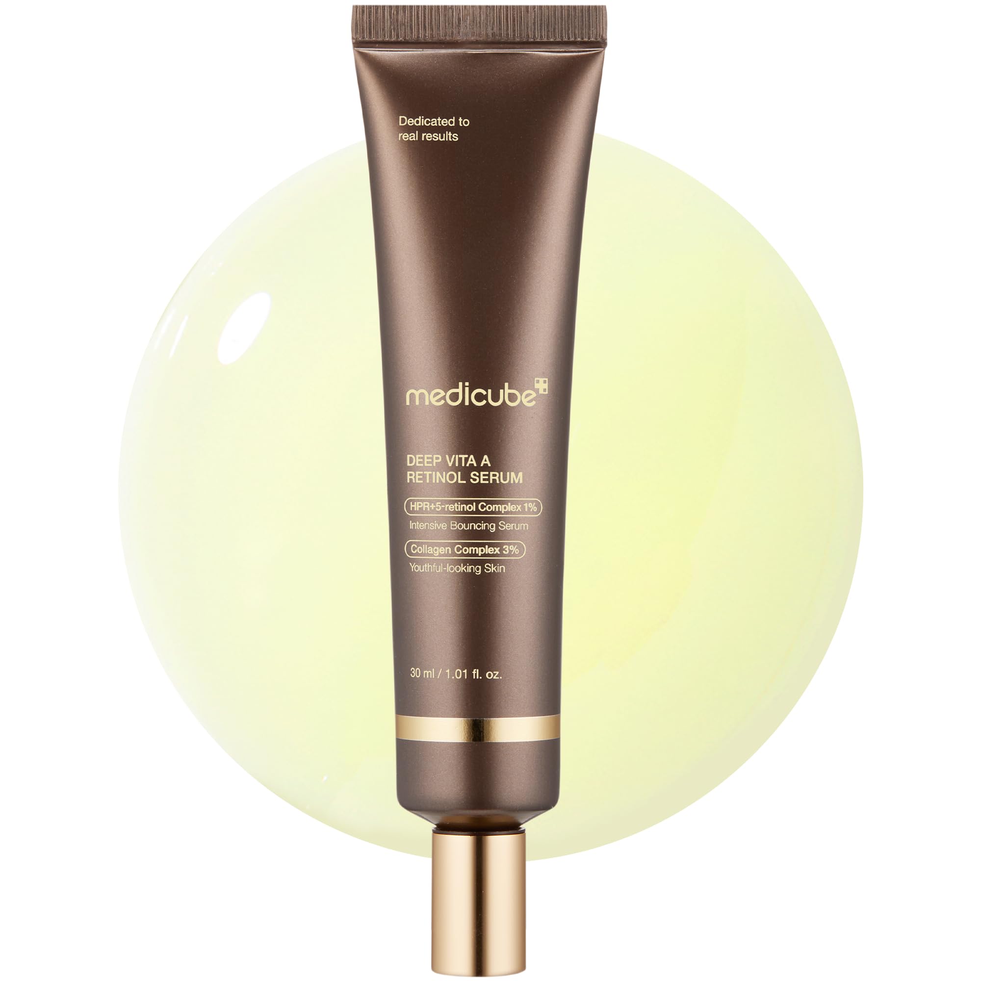 Medicube Deep Reviving Bakuchiol Retinol Facial Serum - Anti-Aging 4th Gen Retinol & Bakuchiol - Targets Fine Lines & Uneven Skin Tone - Korean Skincare - 1.69 oz