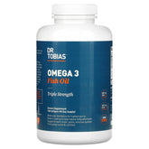 Dr. Tobias Omega 3 Fish Oil - Triple Strength - 180 Softgels | Heart & Brain Support