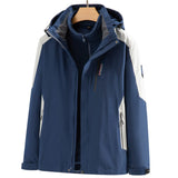 Men's 3-in-1 Jacket – Removable Liner Windproof Outdoor Two-Piece Set