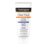 Neutrogena Clear Face Liquid Lotion Sunscreen SPF 50 - For Acne-Prone Skin