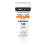 Neutrogena Clear Face Liquid Lotion Sunscreen SPF 50 - For Acne-Prone Skin