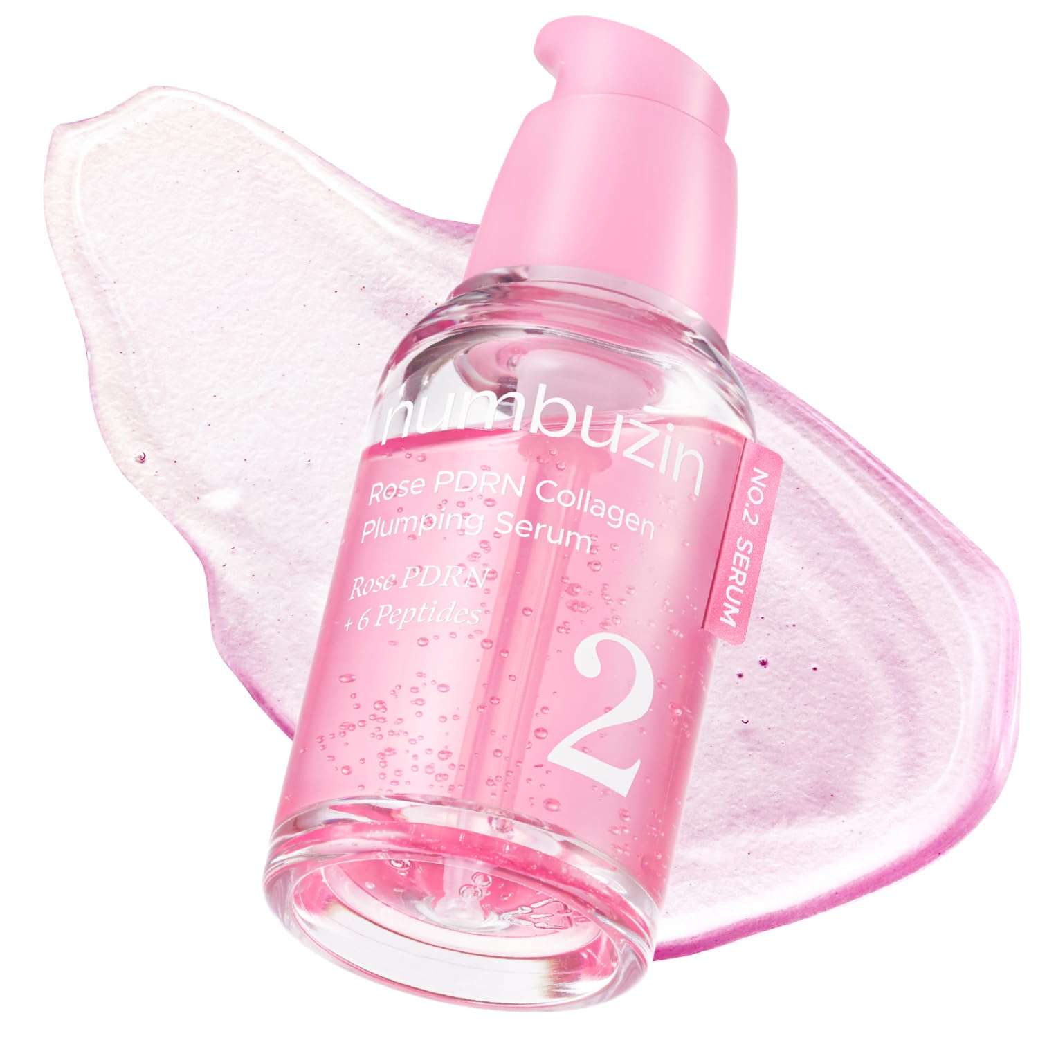 numbuzin No.2 Rose PDRN Collagen Plumping Serum – Hydrating & Firming Korean Skincare Serum for Dry & Combination Skin (1.01 fl.oz.)