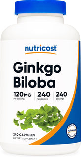 Nutricost Ginkgo Biloba 120mg - Extra Strength - 240 Capsules