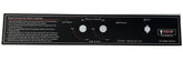 Modernhome MHP Gas Grill Control Panel - Black Label (20.75" x 3.125")
