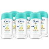 Dove Go Fresh Pear and Aloe Vera Stick Deodorant - Antiperspirant with Moisturizing Cream, 6 x 40 ml