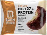 BORN Winner Deluxe Protein Cookie Bar, Cookies N Cream, High Protein, 75g