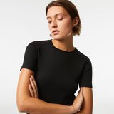 Lacoste Women's Premium Cotton Crew Neck T-Shirt: Effortless Style & Comfort