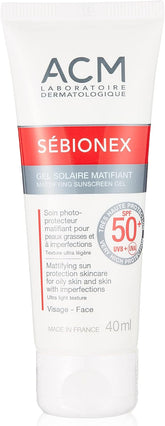 ACM Sebionex Mattifying Gel SPF 50 - Oil-Free Sun Protection (40ml)