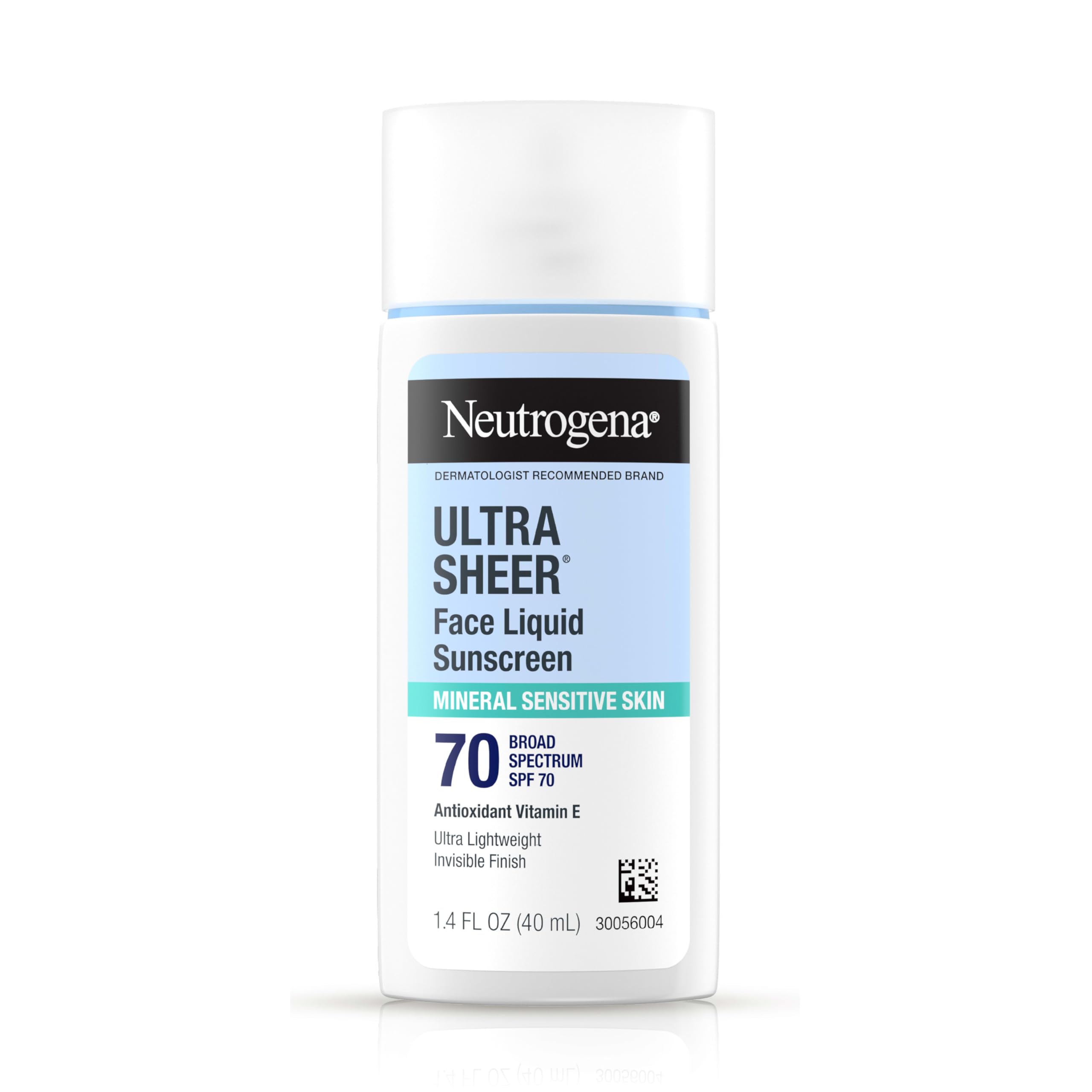 Neutrogena Ultra Sheer Mineral Face Liquid Sunscreen SPF 70 - Broad Spectrum, Oxybenzone-Free, Vegan, 1.4 fl oz