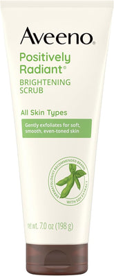 Aveeno Positively Radiant Skin Brightening Exfoliating Daily Facial Scrub With Moisture 7 Oz