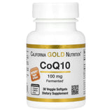 California Gold Nutrition CoQ10 100mg - 30 Veggie Softgels for Heart & Energy Support
