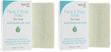 Hyalogic Hydrating HA Face & Body Cleansing Bar Soap (2-Pack) - Fragrance-Free, Vegan