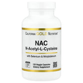 California Gold Nutrition N-Acetyl-L-Cysteine (NAC) with Molybdenum & Selenium, 120 Capsules