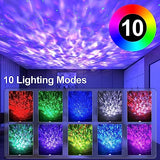 SKY-TOUCH Galaxy Star Projector 3 in 1 - Bluetooth Night Light with 10 Colors, Timer, Remote Control, and Rechargeable Battery for Bedroom and Living Room